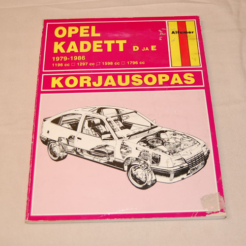 Korjausopas Opel Kadett D ja E 1979-1986